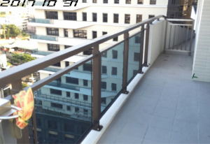 台中軟體園區-S1智滙中心-玻璃欄杆及不銹鋼欄杆工程