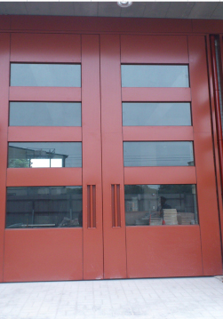 雲林西螺消防局-不銹鋼烤漆大門