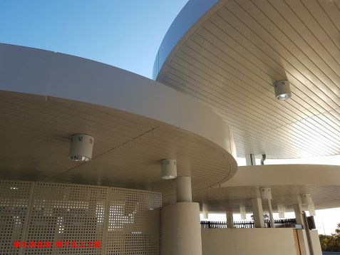 聯祥營造-新化休息站公廁 鋁包板工程